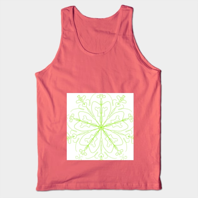 delicate green mandala Tank Top by ylleloog